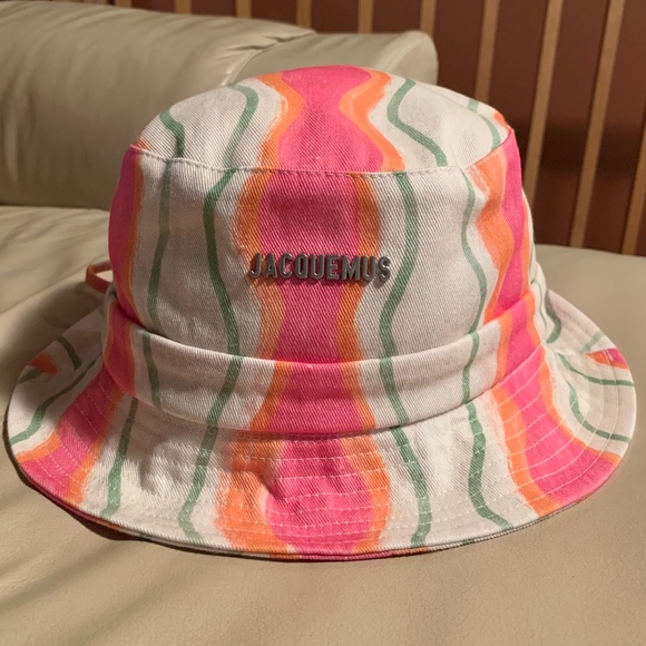 JACQUEMUS Multicolor Le Raphia 'le Bob Gadjo' Bucket Hat - Picture 5 of 11